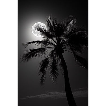 Black Palm Tree canvas